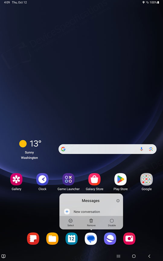 Samsung Galaxy Tab S9 FE WiFi Review OS, UI, Settings menu, applications