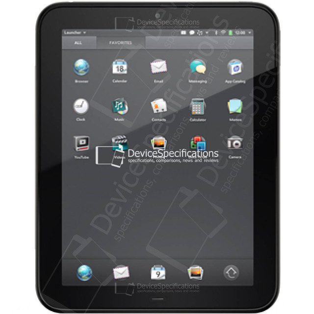 HP Touchpad Características y especificaciones