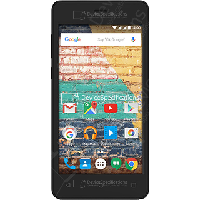 Housse Portefeuille 360° Pour Archos 45b Neon - Motif 'smile' - Cuir Artificiel - Avec Pad Adhésif