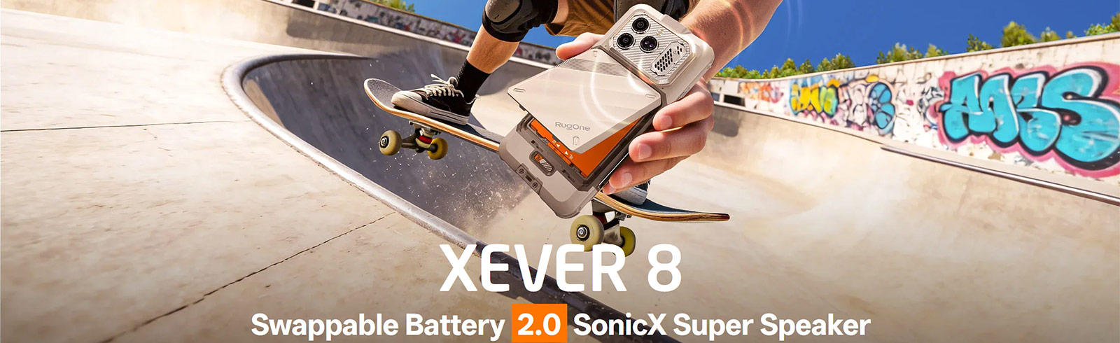 RugOne Xever 8 blends rugged endurance with swappable power and AI audio